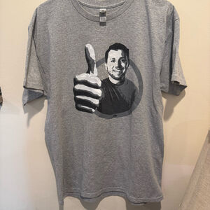 Josh Allen Thumbs Up Grey Graphic T-Shirt